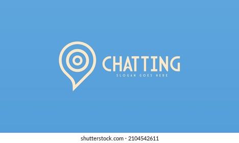 Chatting Logo Design Concept Vector. Bubble Chat Logo Template Vector