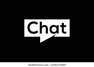 Chatting logo design vector template