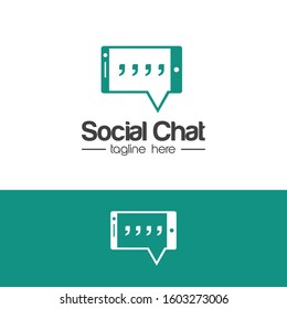 Chatting Logo and Icon Vector Template