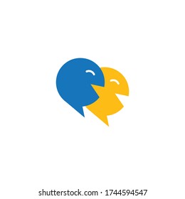 Chatting Logo template vector illustration