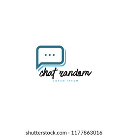 Chatting logo vector. Chatting logo template. Communication logo template