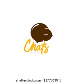 Chatting logo vector. Chatting logo template. Communication logo template