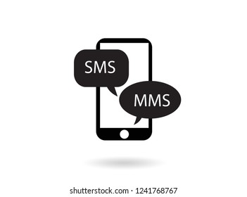 Chatting or messaging bubbles with dots flat icon apps and websites