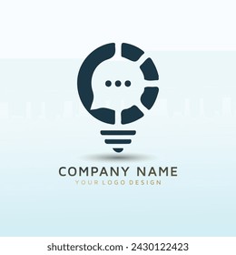 Diseño de logotipo vectorial Chatting Mind