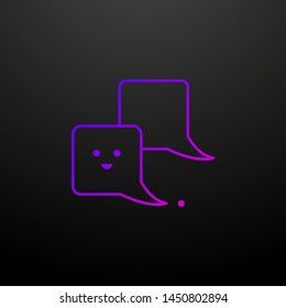 chatting nolan icon. Elements of school set. Simple icon for websites, web design, mobile app, info graphics