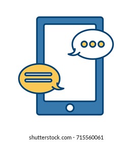 Chatting on smartphone