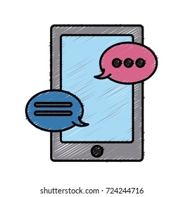Chatting on smartphone
