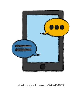 Chatting on smartphone