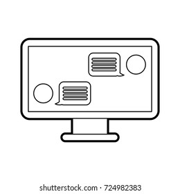chatting online conversation with texting message
