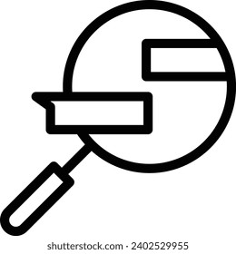 Chatting single vector line icon 