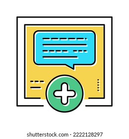 chatting with user ugc color icon vector. chatting with user ugc sign. isolated symbol illustration