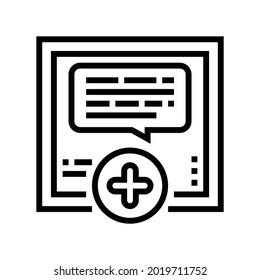 charla con el vector de icono de línea ugc del usuario. charla con el signo ugc del usuario. símbolo de contorno aislado ilustración negra
