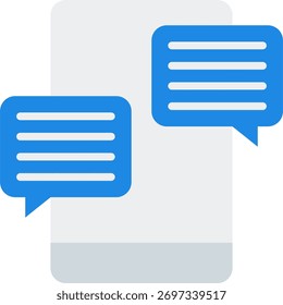Chatting vector design in modern style, online discussion and team collaboration concept, digital conversation illustration. Flat Icon