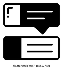 icono del glifo vector de charla, icono de escuela y educación