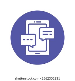 Chatting  Vector Gylph Icon. Eps 10 File 