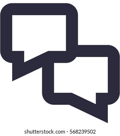Chatting Vector Icon 