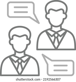 Icono de vector de charla. Se puede usar para imprimir, móviles y aplicaciones web.