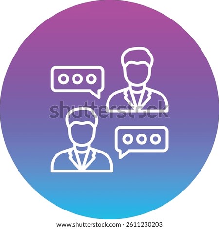 Chatting vector icon. Can be used for printing, mobile and web applications.