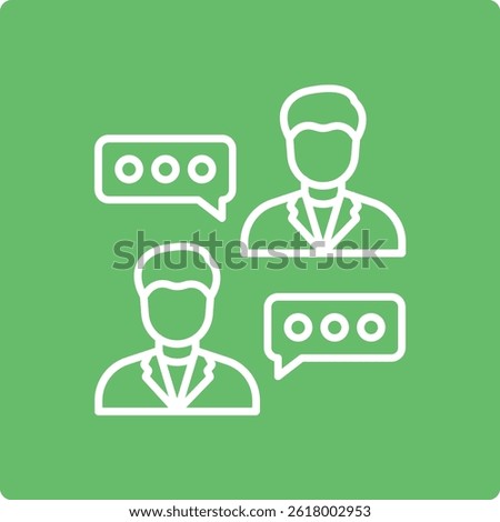 Chatting vector icon. Can be used for printing, mobile and web applications.