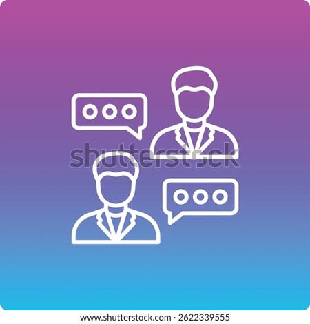 Chatting vector icon. Can be used for printing, mobile and web applications.