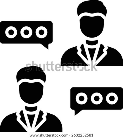 Chatting vector icon. Can be used for printing, mobile and web applications.