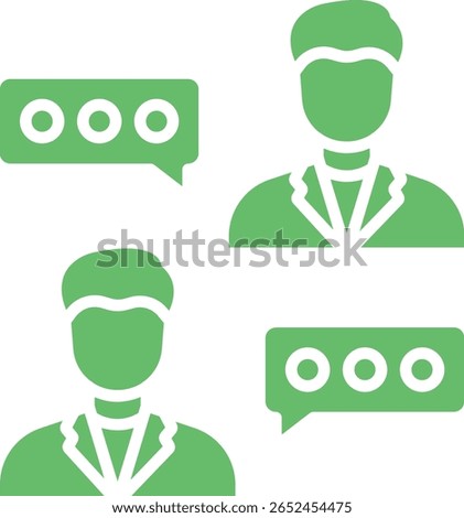 Chatting vector icon. Can be used for printing, mobile and web applications.