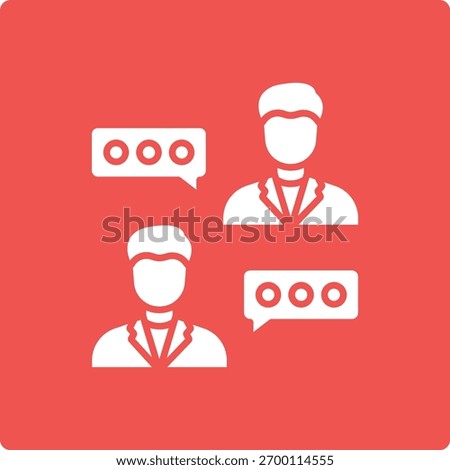 Chatting vector icon. Can be used for printing, mobile and web applications.