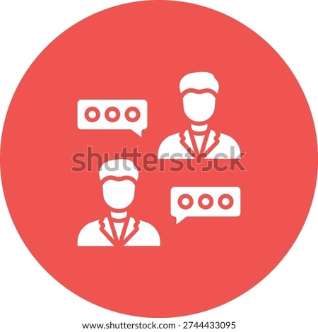 Chatting vector icon. Can be used for printing, mobile and web applications.