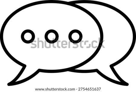 Chatting vector icon. Can be used for printing, mobile and web applications.