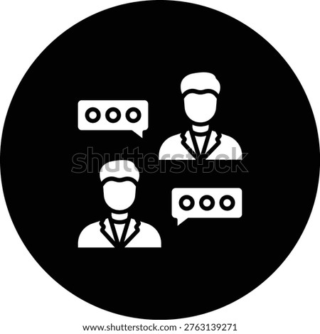Chatting vector icon. Can be used for printing, mobile and web applications.
