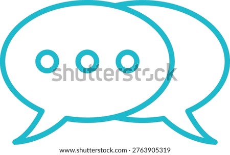 Chatting vector icon. Can be used for printing, mobile and web applications.