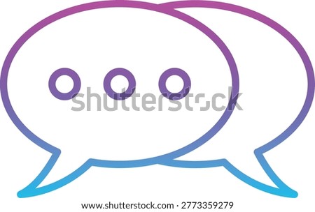 Chatting vector icon. Can be used for printing, mobile and web applications.