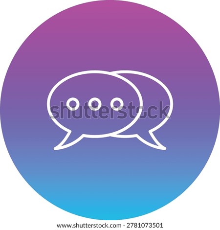Chatting vector icon. Can be used for printing, mobile and web applications.