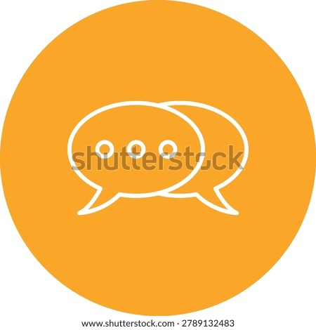 Chatting vector icon. Can be used for printing, mobile and web applications.