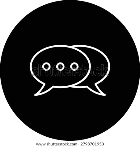 Chatting vector icon. Can be used for printing, mobile and web applications.
