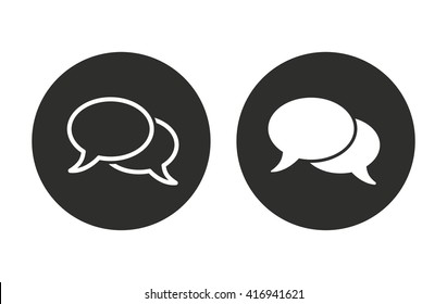 Chatting    vector icon. Illustration isolated for graphic and web design.