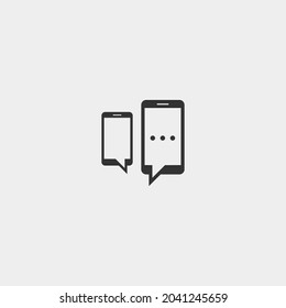 Señal de ilustración de icono de vector de chats
