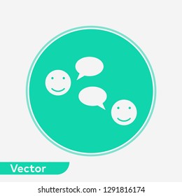 Chatting vector icon sign symbol