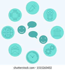Chatting vector icon sign symbol