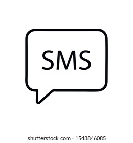 Chatting Vector Icon. Simple illustration on a white background