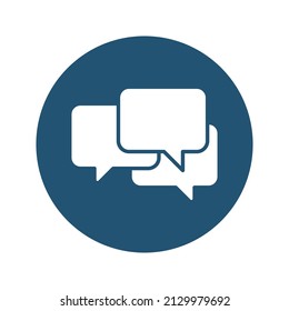 Icono del vector de charla que es adecuado para el trabajo comercial y que puede modificarlo o editarlo fácilmente


