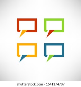 Chatting. Vector illustration of a communication concept
