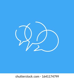 Chatting. Vector illustration of a communication concept