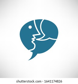 Chatting. Vector illustration of a communication concept