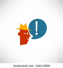 Chatting. Vector illustration of a communication concept