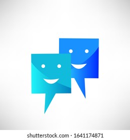 Chatting. Vector illustration of a communication concept