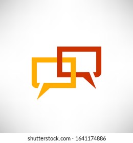 Chatting. Vector illustration of a communication concept