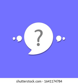 Chatting. Vector illustration of a question mark concept