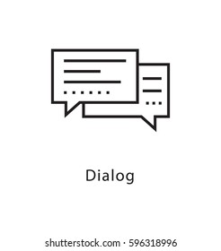 Chatting Vector Line Icon 