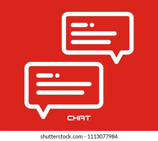 Chatting with you vector icon 